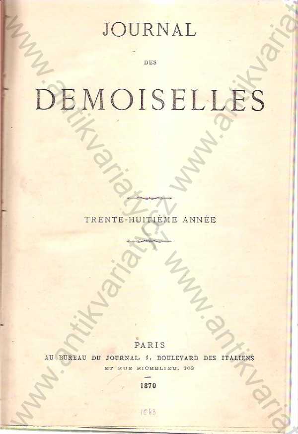  - Journal des demoiselles 1870-71, 1873