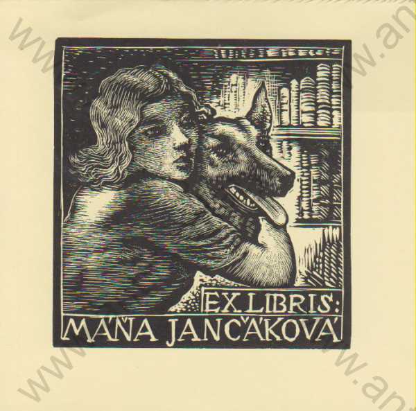Josef Hodek - Ex Libris Máňa Jančáková