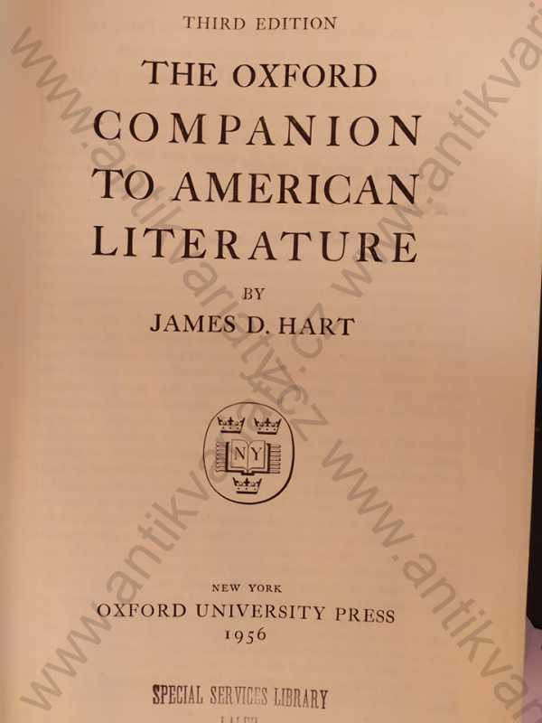 James D. Hart - The Oxford Companion to English Literature