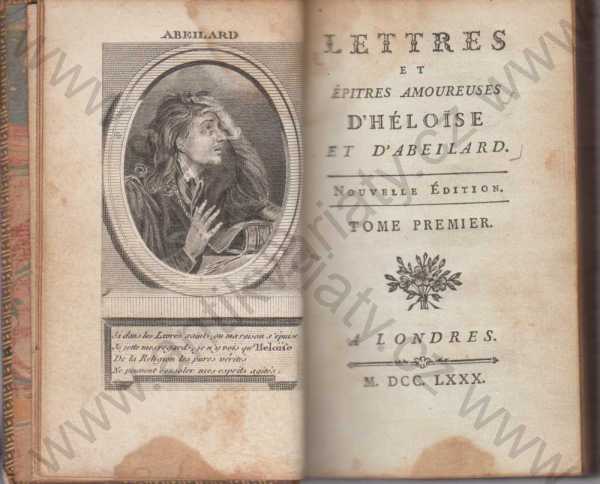 Peter Abeilard - Lettres et épitres amoureuses d'Héloise et d'Abeilard (francouzsky)