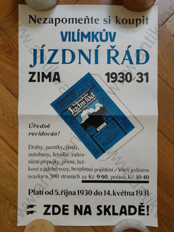  - Nezapomeňte si koupit Vilímkův Jízdní Řád - Zima 1930/31
