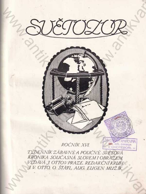 kolektiv autorů - časopis Světozor ročník XVI., čísla 27-51, rok 1916