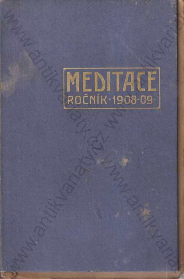 Vilém Bitnar - Meditace - ročník 1908-1909