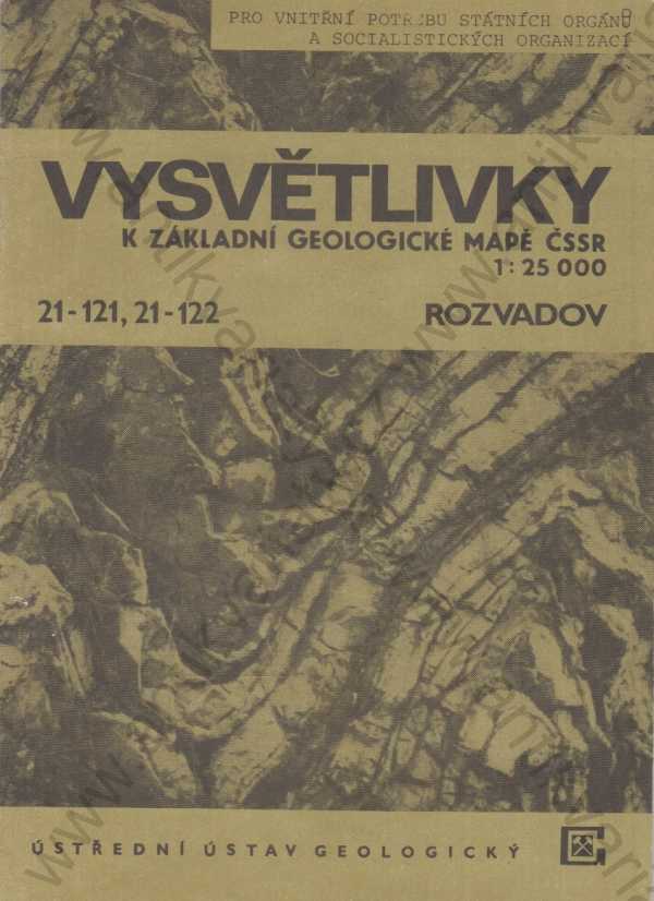 Zdeněk Vejnar a kol. - Rozvadov - Vysvětlivky k geologické mapě ČSSR