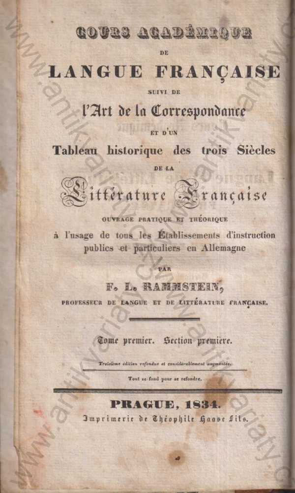 F. L. Rammstein - Cours Académique de Langue française