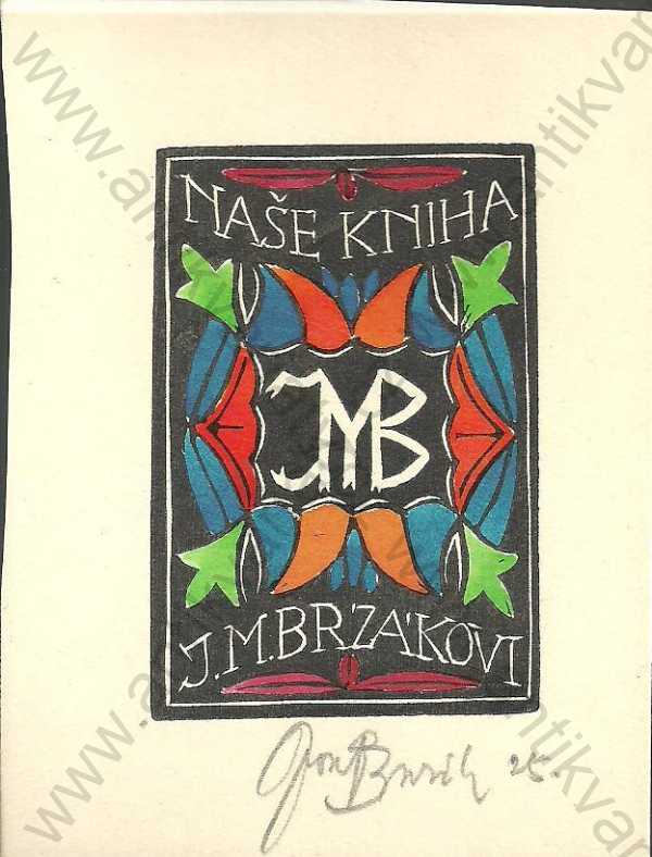  - Ex libris J.M. Brzákovi