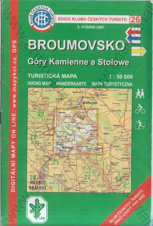  - Turistická mapa Broumovsko