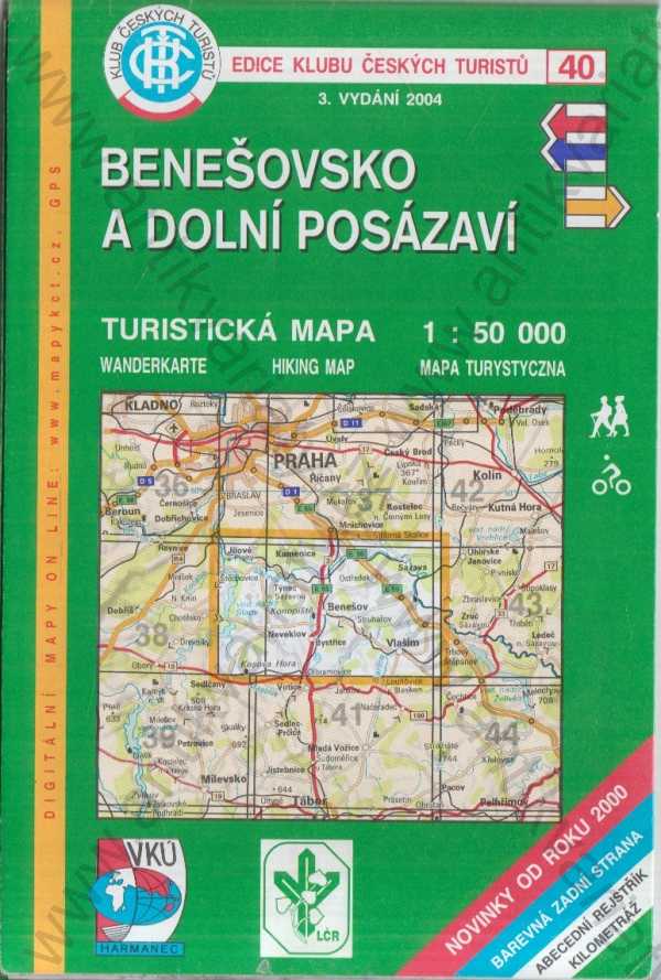  - Turistická mapa Benešovsko a Dolní posázaví