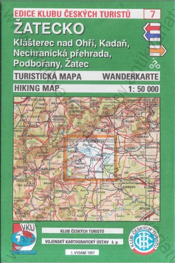  - Turistická mapa Žatecko