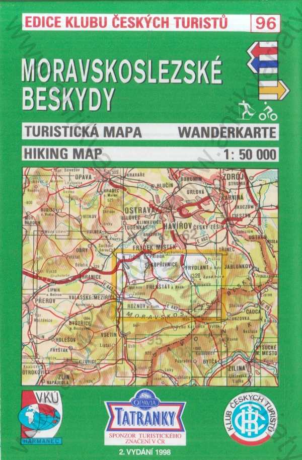  - Turistická mapa Moravskoslezské Beskydy