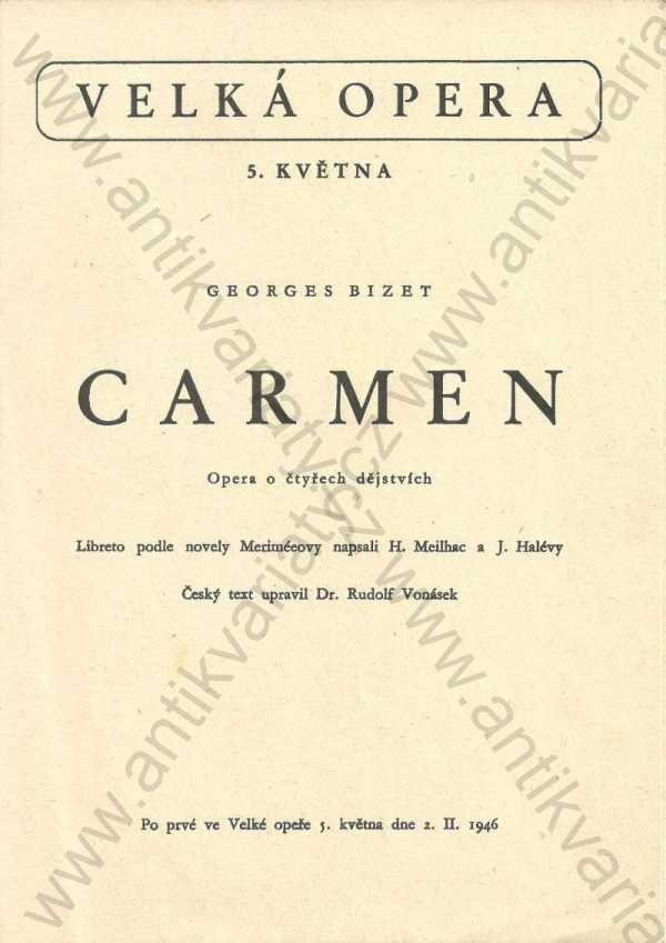  - Velká Opera 5. května - Carmen