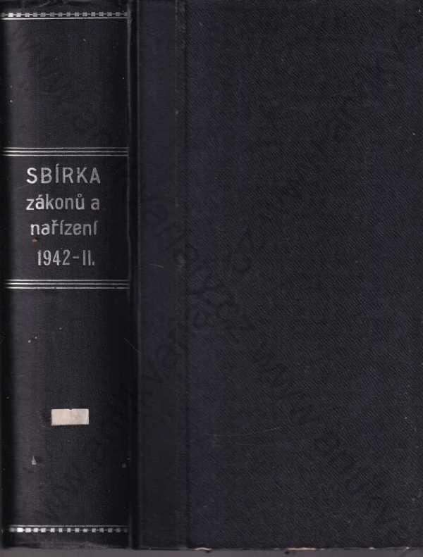  - Sbírka zákonů a nařízení II. ročník 1942 