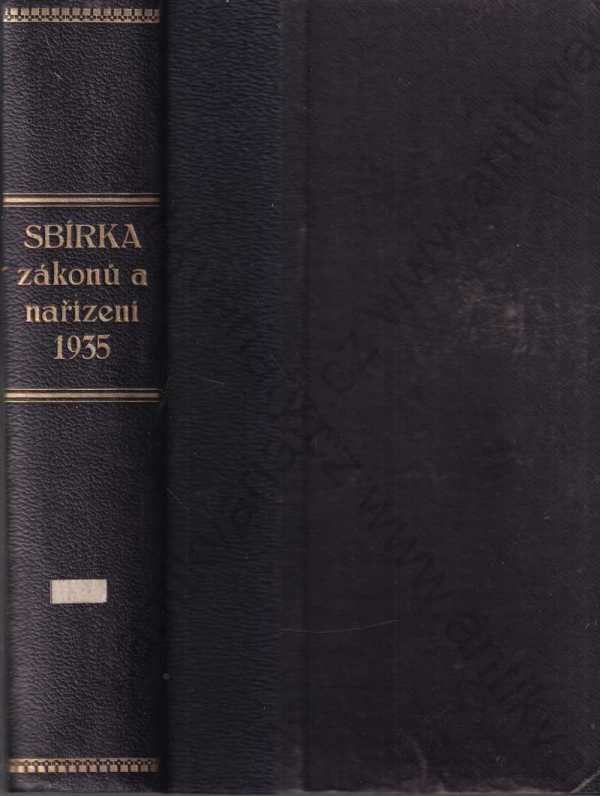 - Sbírka zákonů a nařízení státu československého ročník 1935