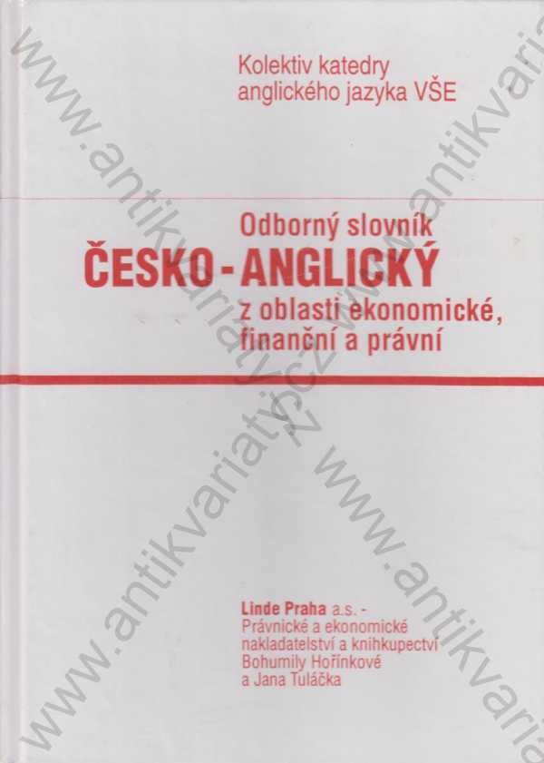 kol. autorů - Odborný slovník česko-anglický z oblasti ekonomické, finanční a právní
