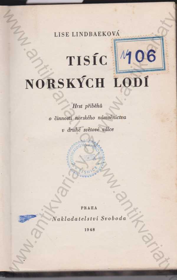 Lise Lindbaeková - Tisíc norských lodí