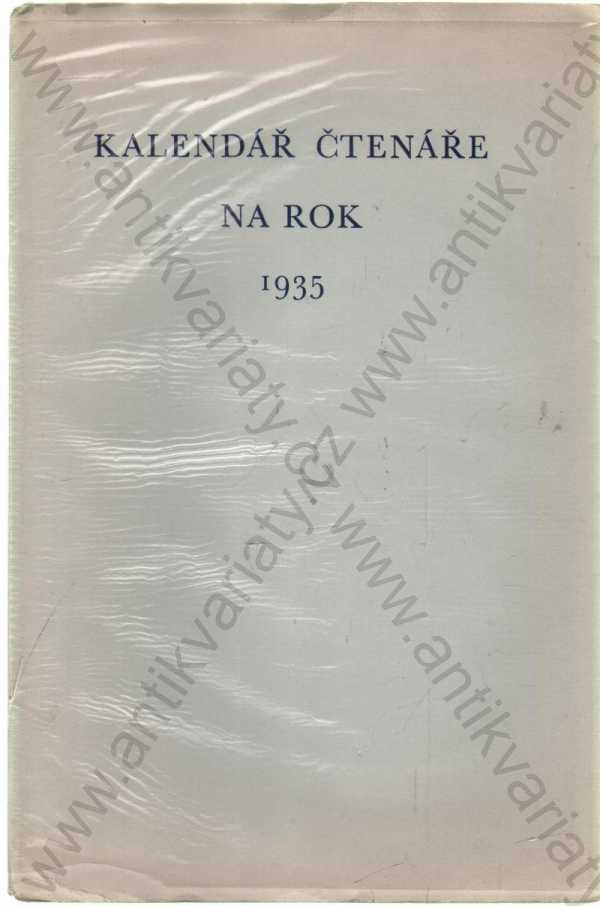 Jiří Mašek - Kalendář čtenáře na rok 1935