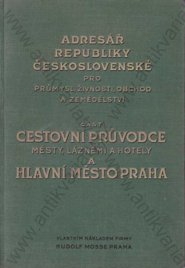  - Adresář republiky československé pro průmysl, živnost, obchod a zemědělství