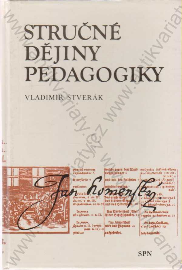 Vladimír Štverák - Stručné dějiny pedagogiky