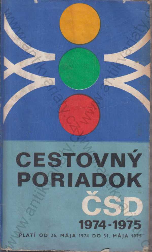 - Cestovný poriadok ČSD 1974-75