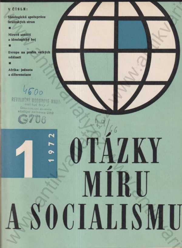 kol. autorů - Otázky míru a socialismu - 1972