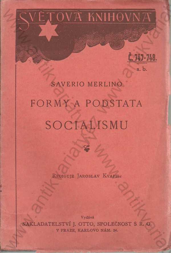 Saverio Merlino - Formy a podstata socialismu I.