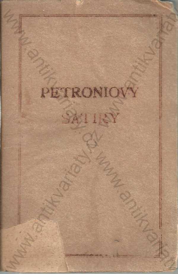 Petronius - Petroniovy satiry