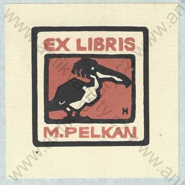 Neurčený autor - Ex libris M. Pelkan