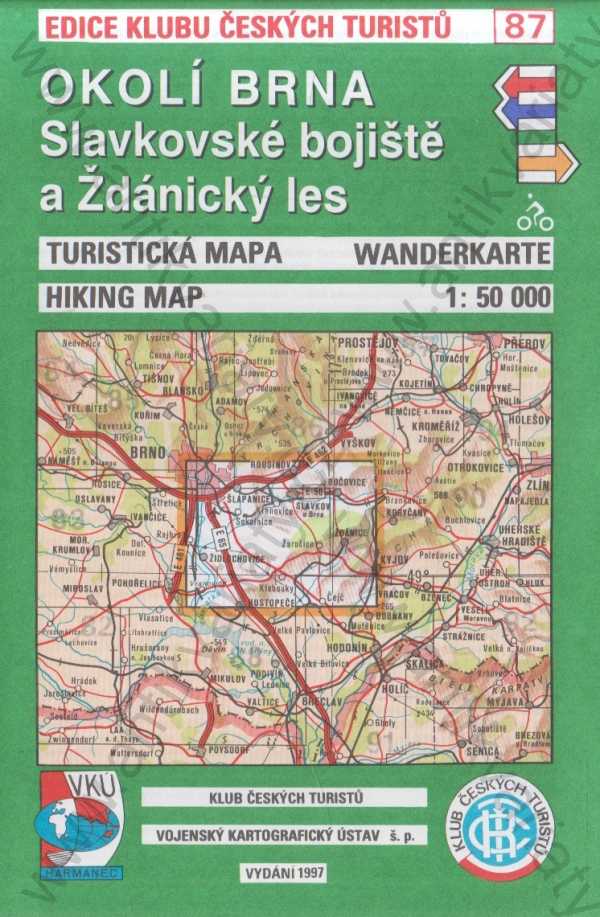  - Turistická mapa Okolí Brna - Slavkovské bojiště a Žďánický les