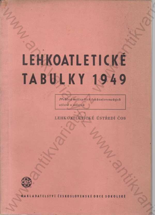 kol. autorů - Lehkoatletické tabulky 1949