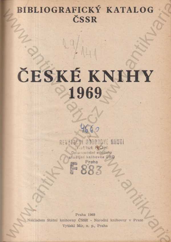 kol. autorů - České knihy 1969