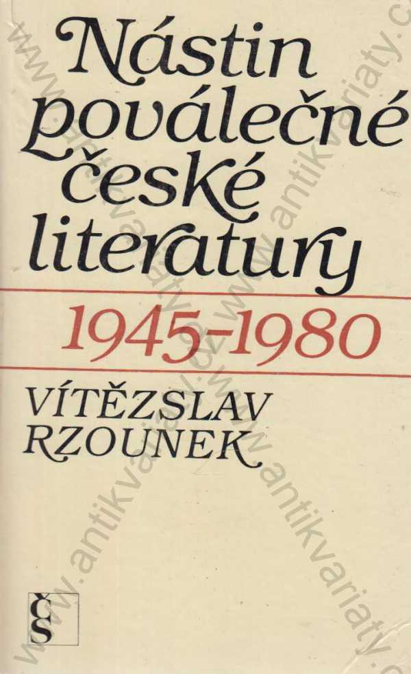 Vítězslav Rzounek - Nástin poválečné české literatury
