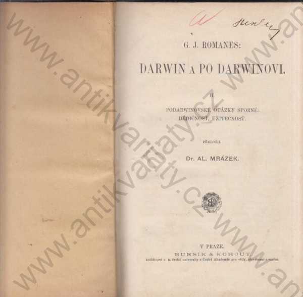 G. J. Romanes - Darwin a po Darwinovi II.